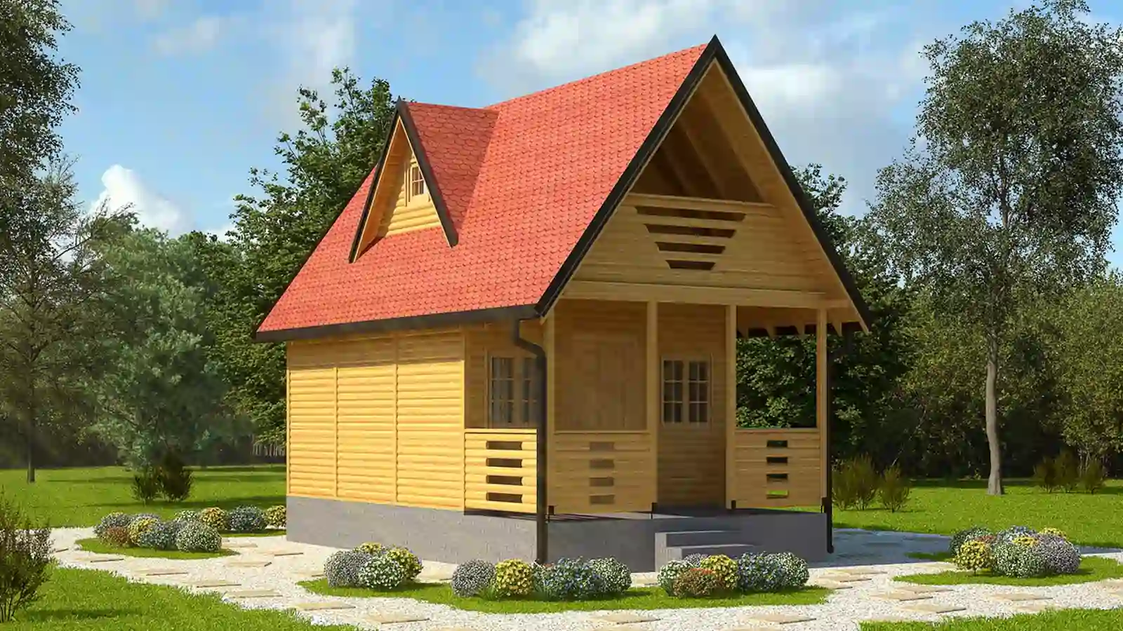 Bungalow Prefabricado Balkanika vista lateral