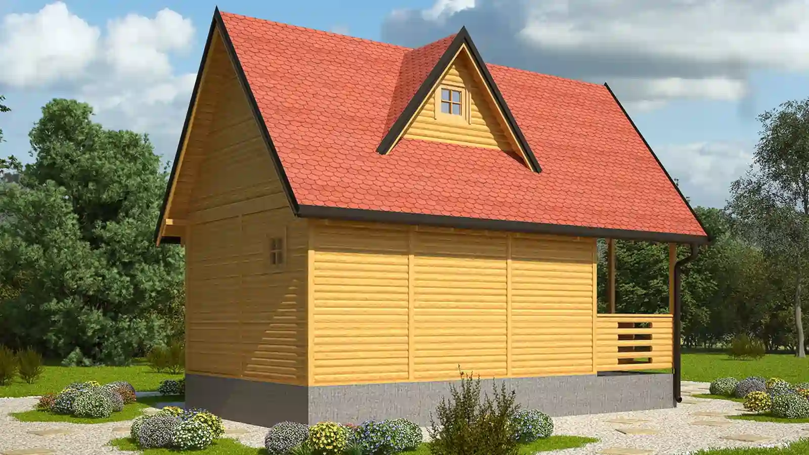 Bungalow Prefabricado Balkanika vista trasera