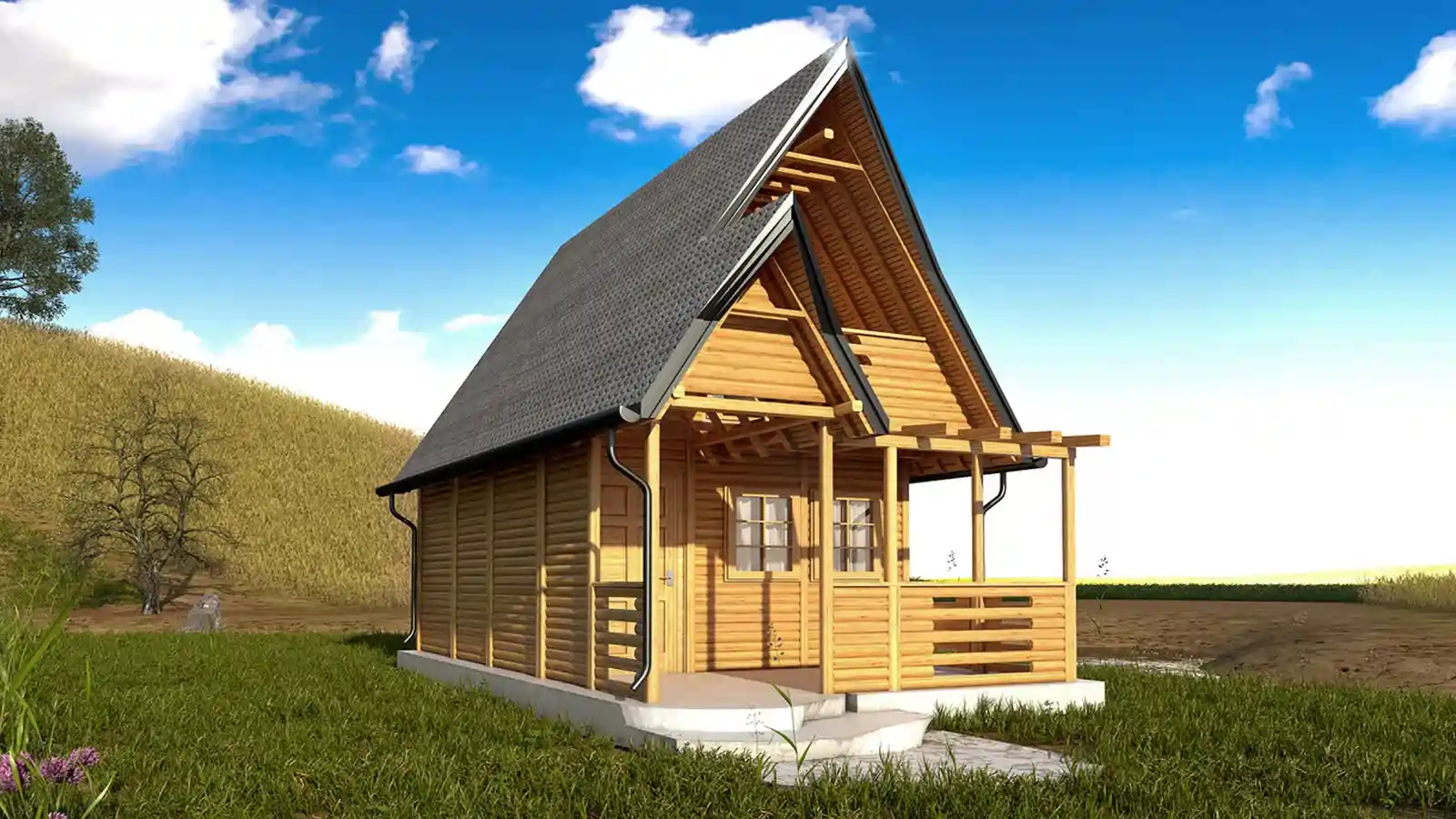 Bungalow prefabricado Blic de madera