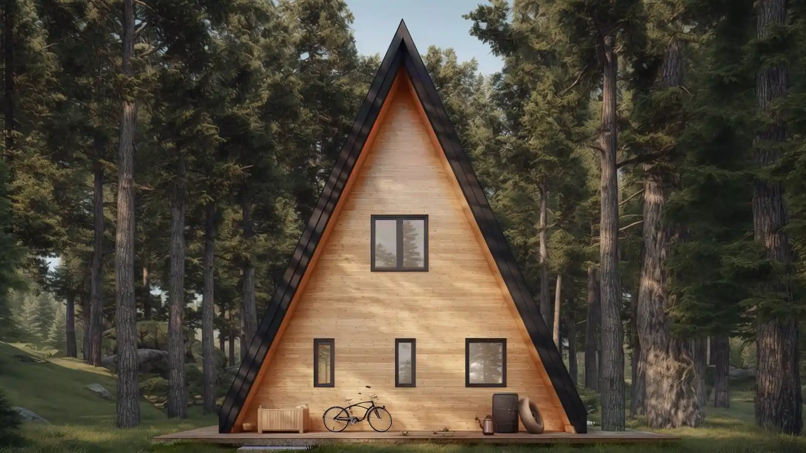 Bungalow Prefabricado A-Frame V3