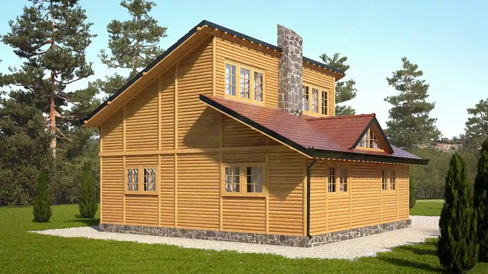 Bungalow prefabricado Mostar vista lateral