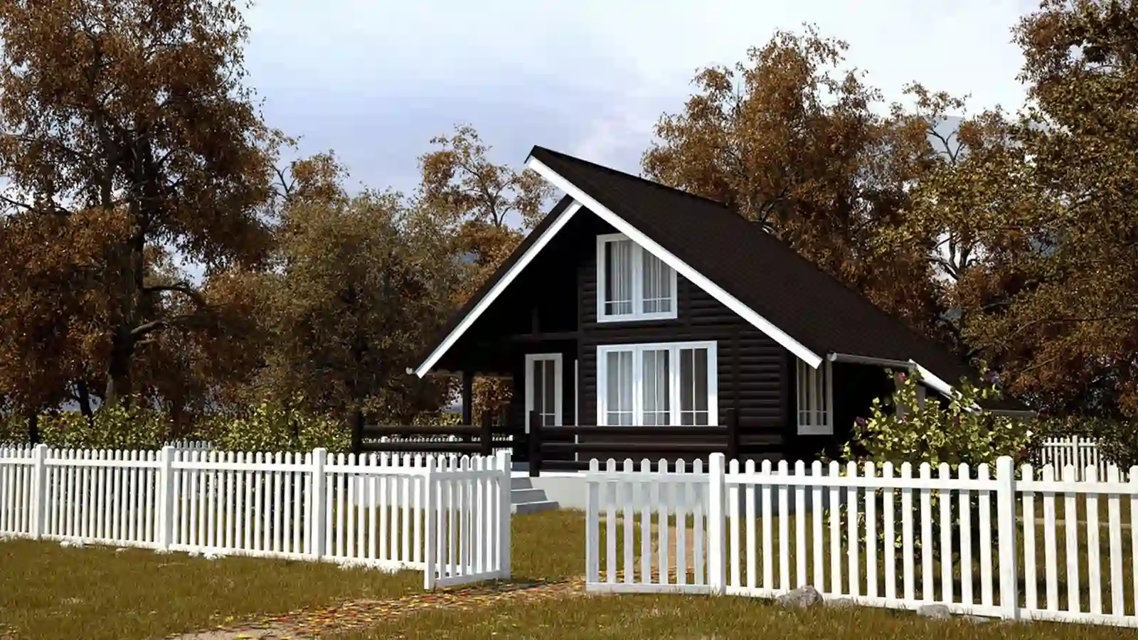 Bungalow prefabricado Neda vista delantera