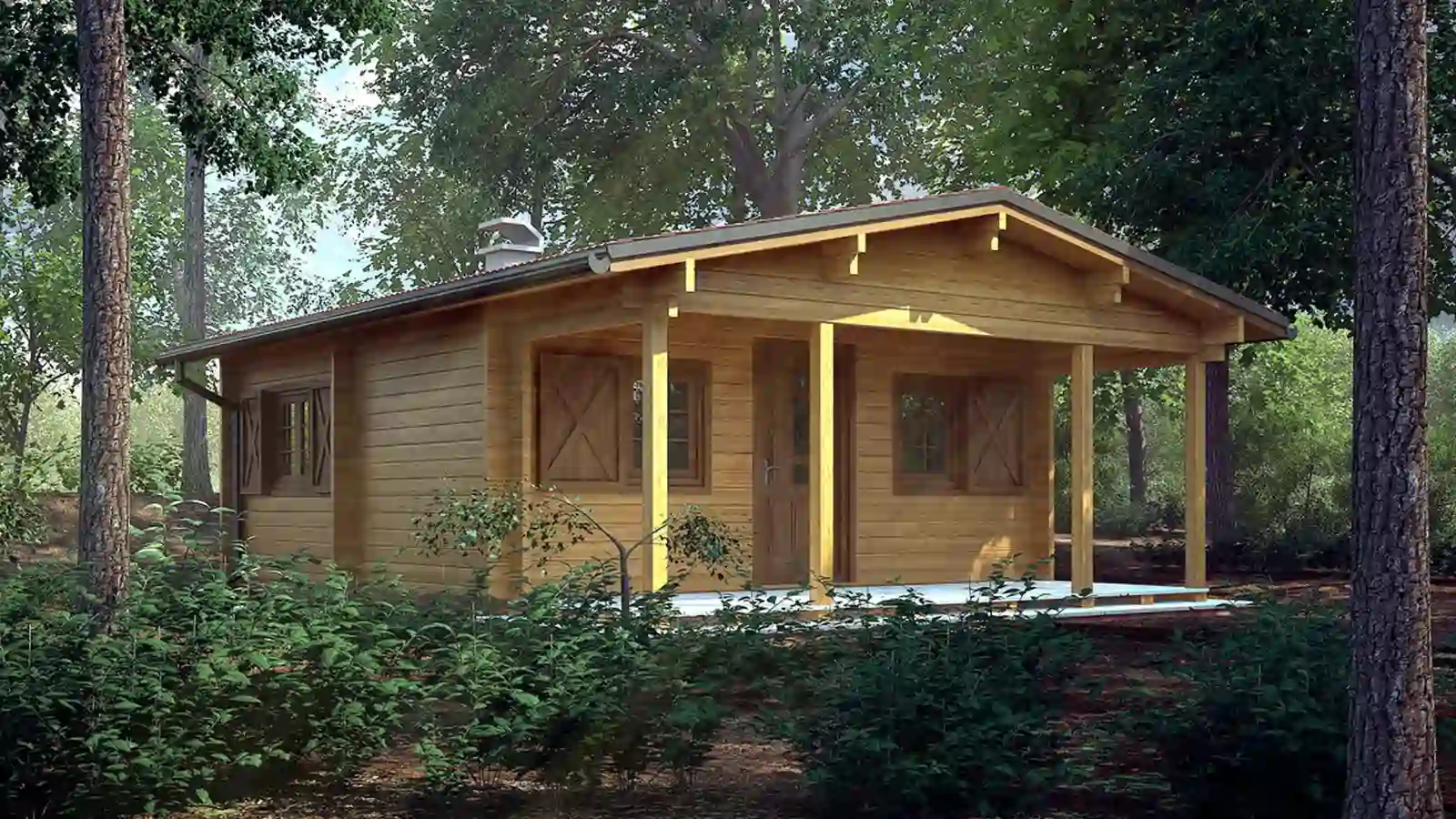 Bungalow prefabricado Nina de madera