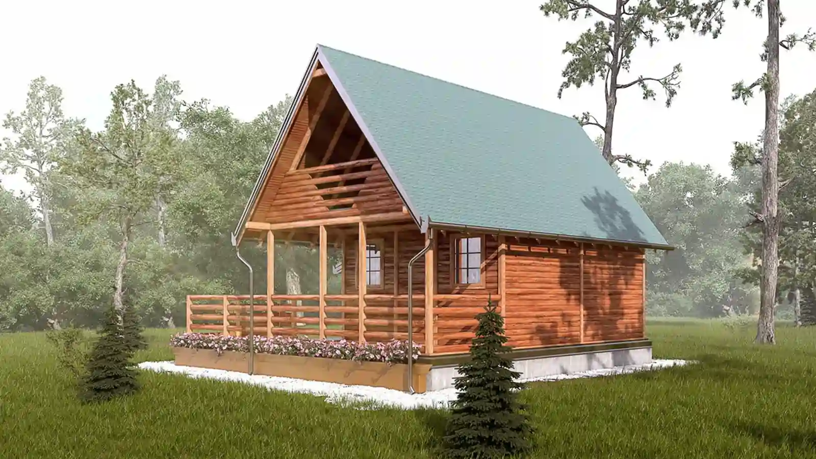 Bungalow prefabricado de madera Balkanica DUO