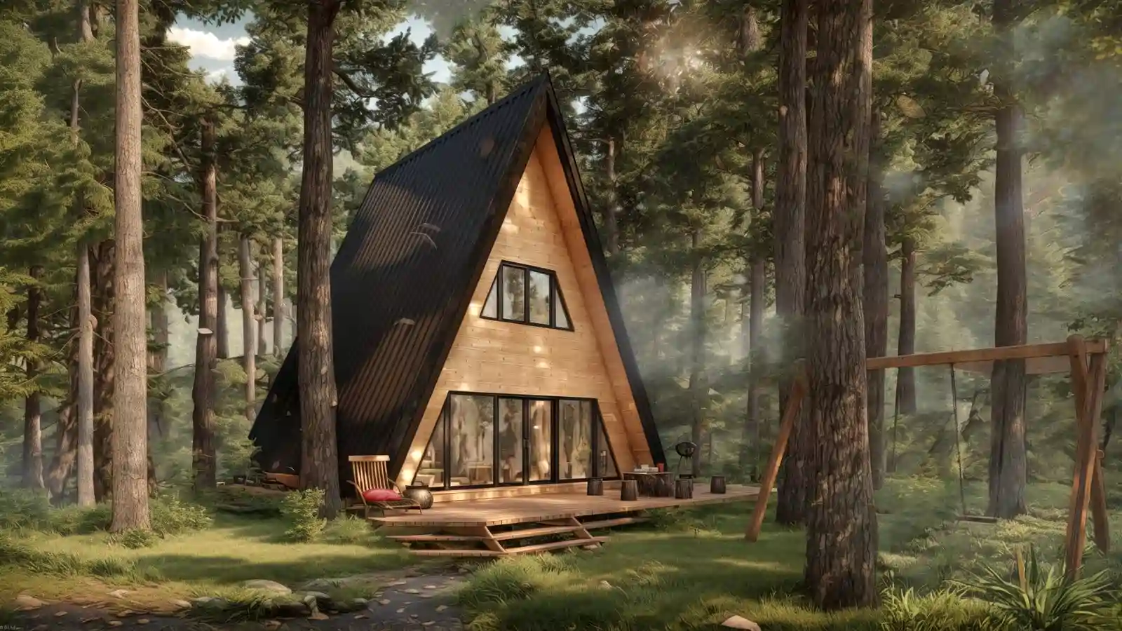 Bungalow Prefabricado A-Frame V3