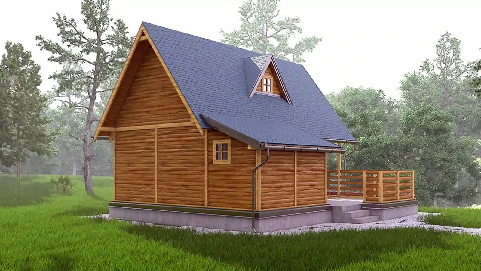 Bungalow prefabricado de madera