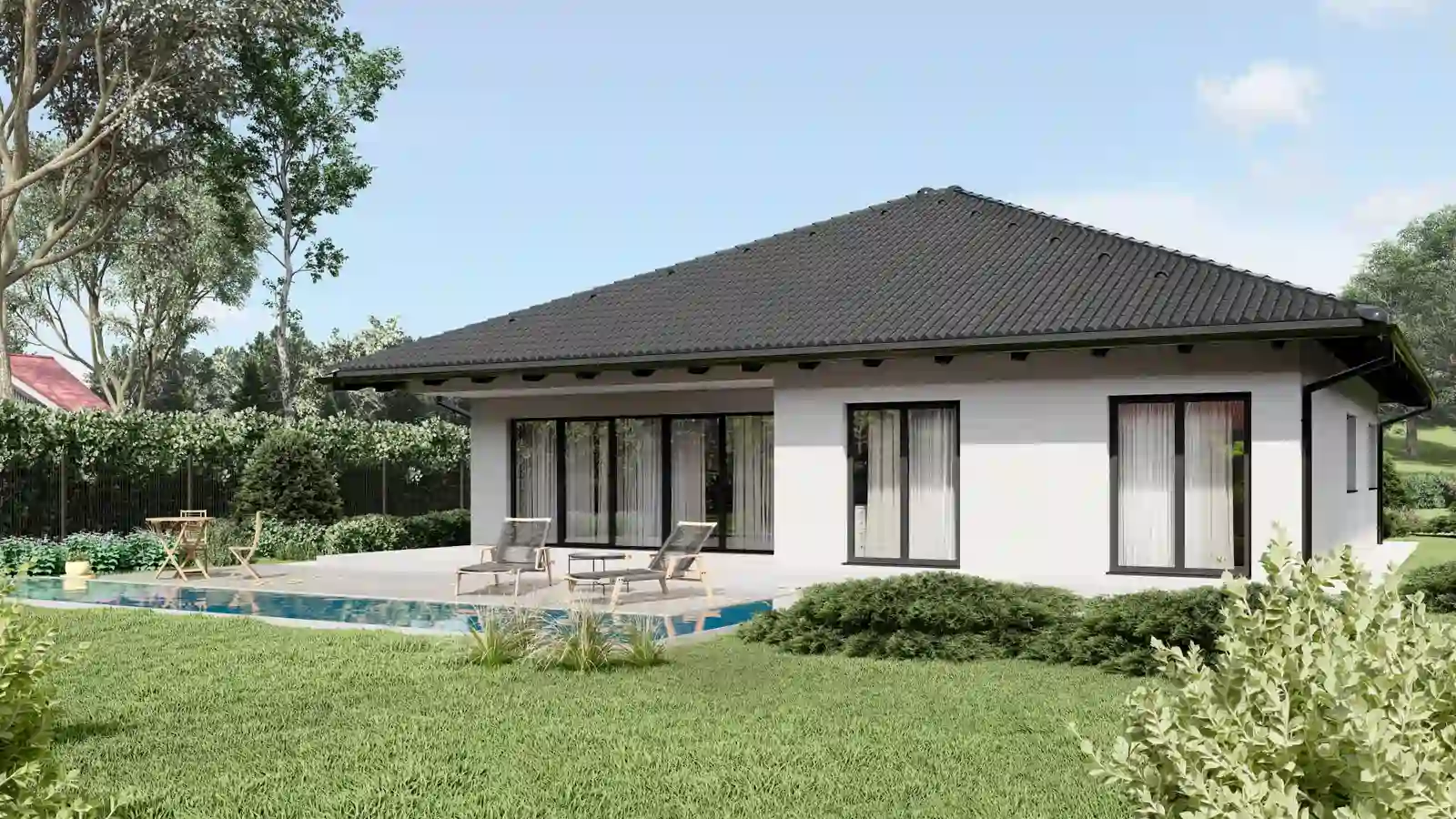 Casa prefabricada Rulzheim techo 4 Aguas