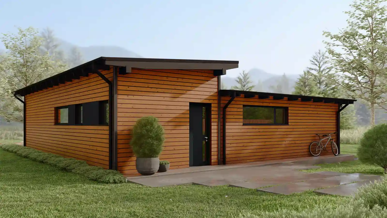 Casa prefabricada Village vista frontal