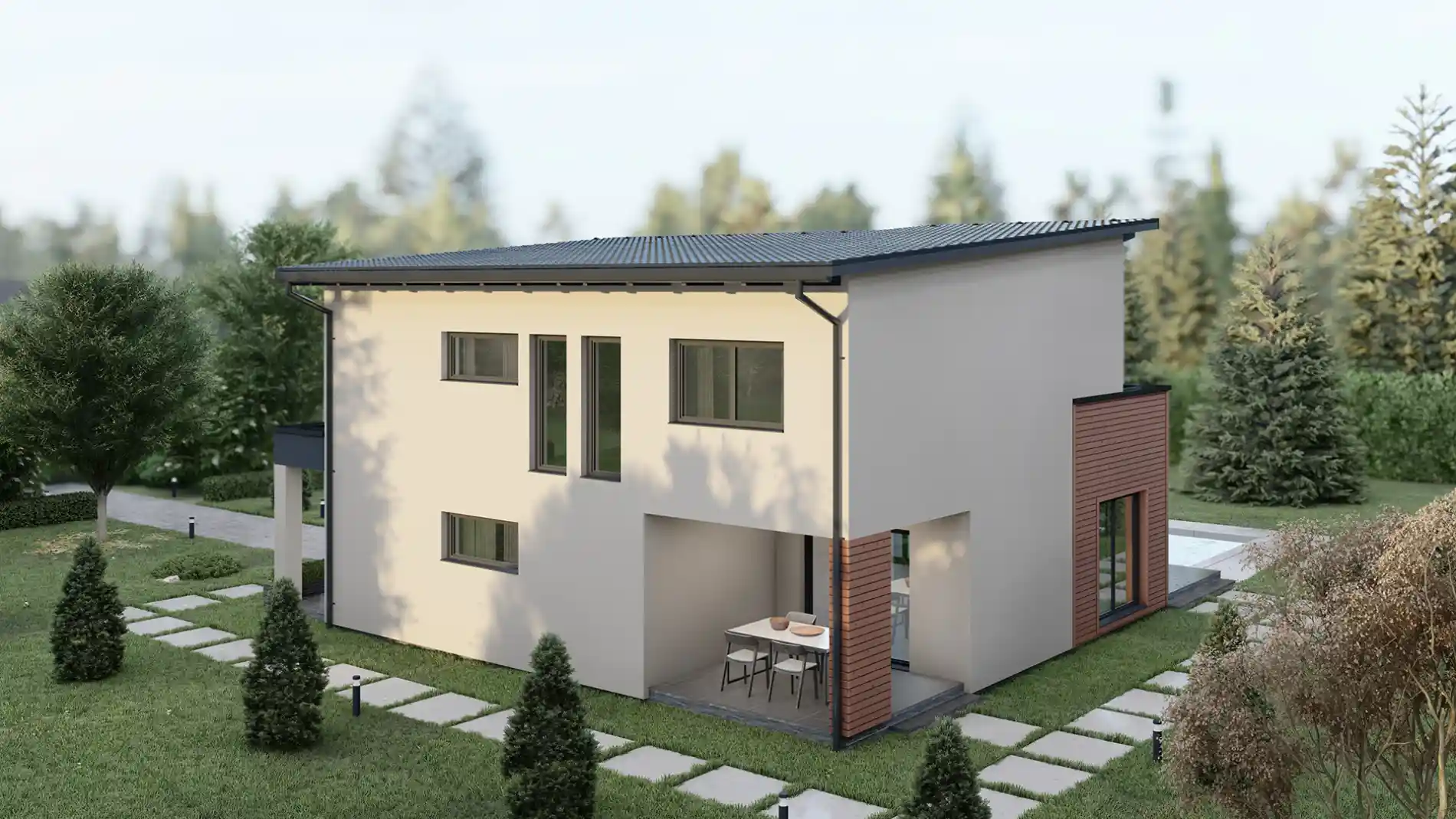 Casa prefabricada Zevs 1 agua
