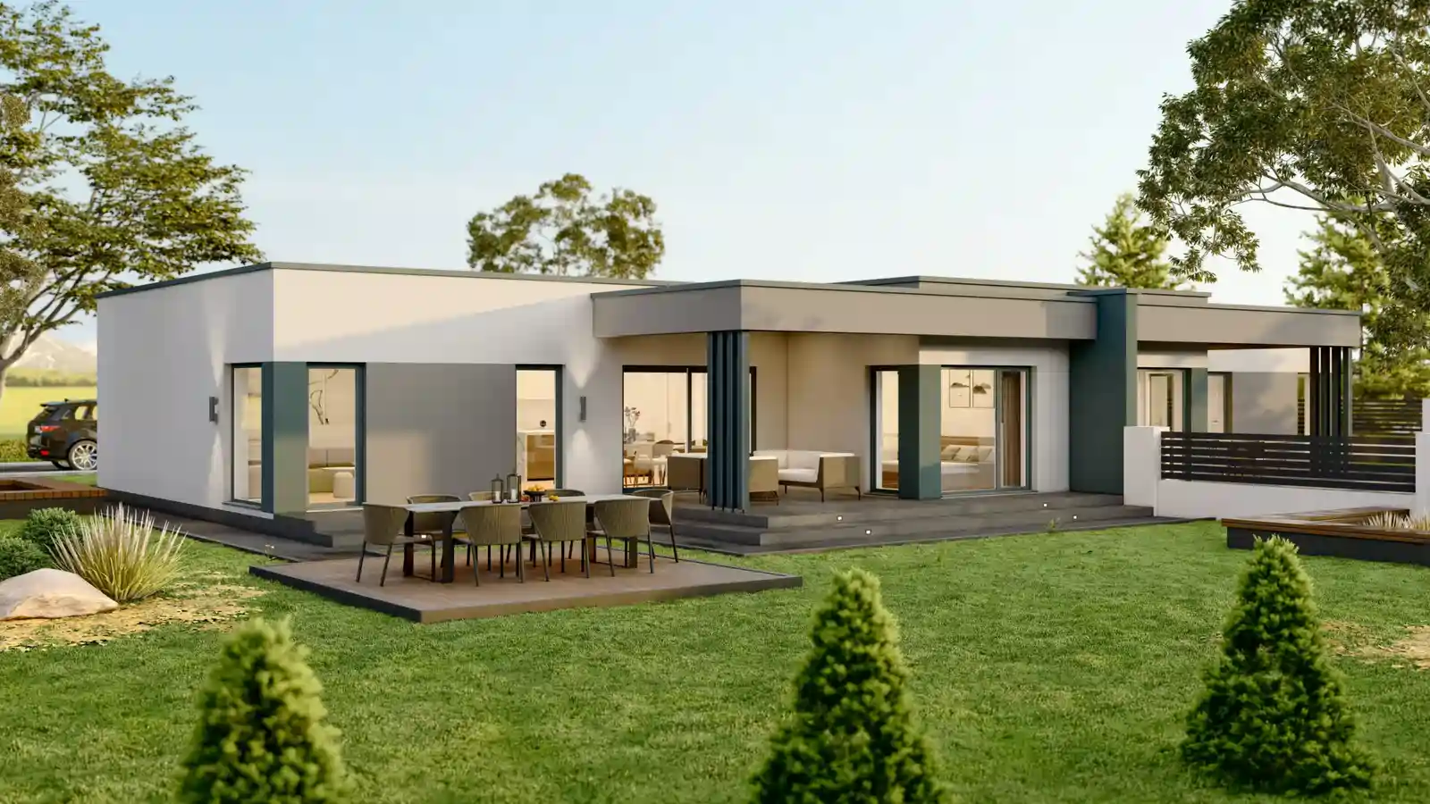 Casa prefabricada Istra detras