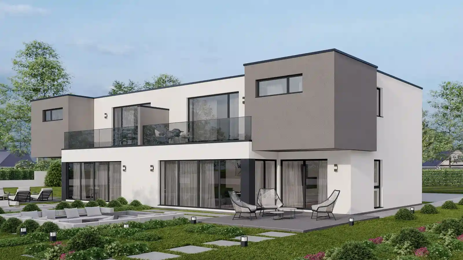 Casa prefabricada Lodge detras