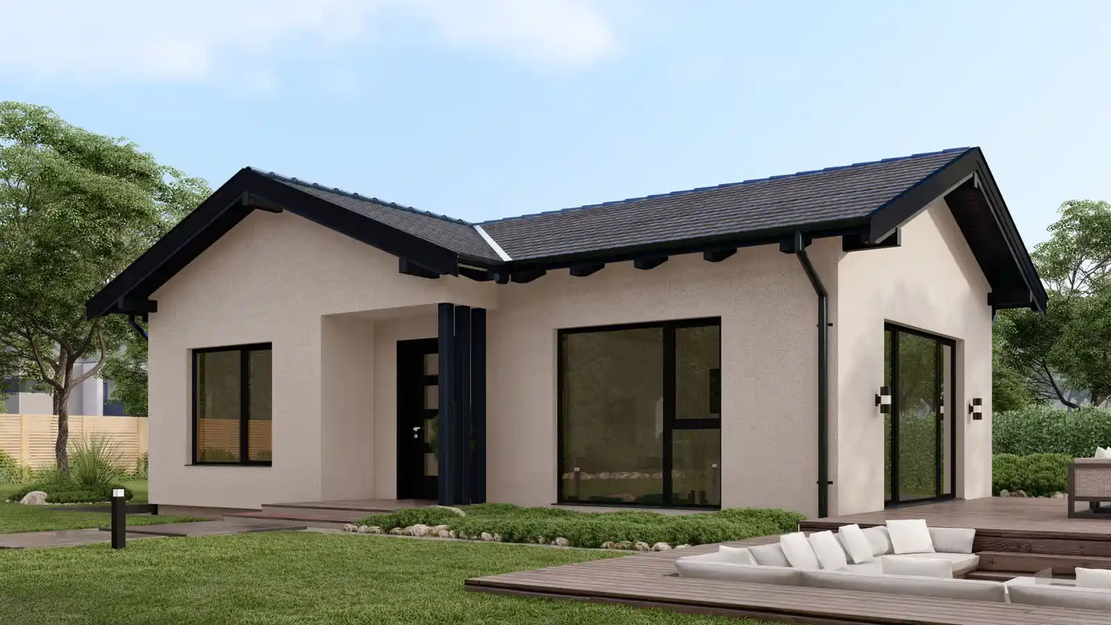 Vivienda prefabricada de 1 planta Piccolo techo 2 aguas