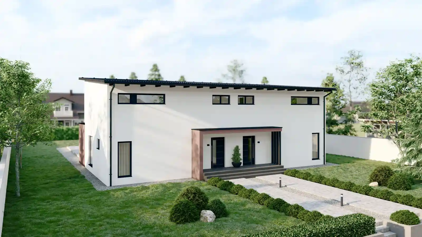 casa adosada modular Elanza delante