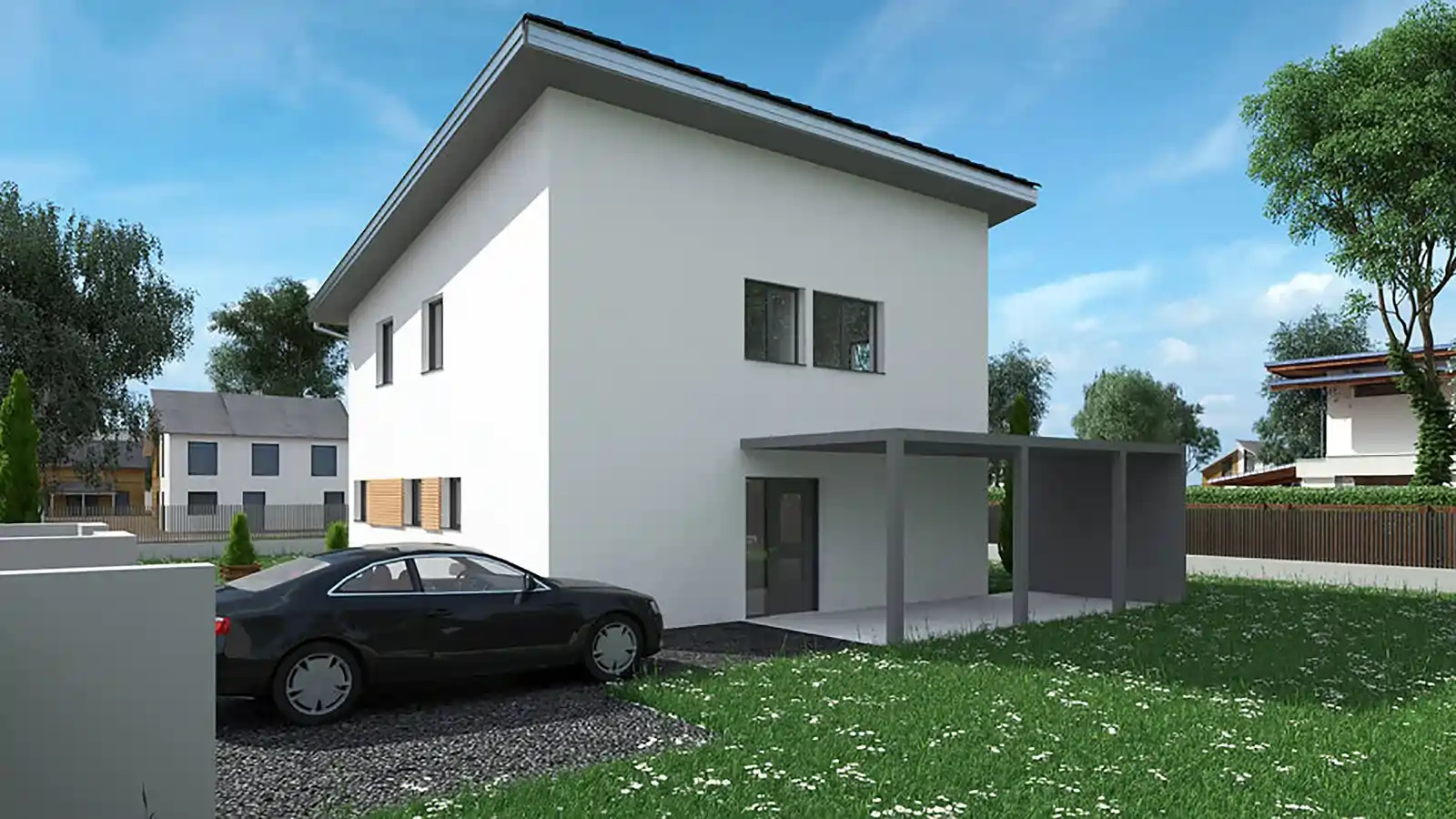 Casa prefabricada Arrow vista frontal