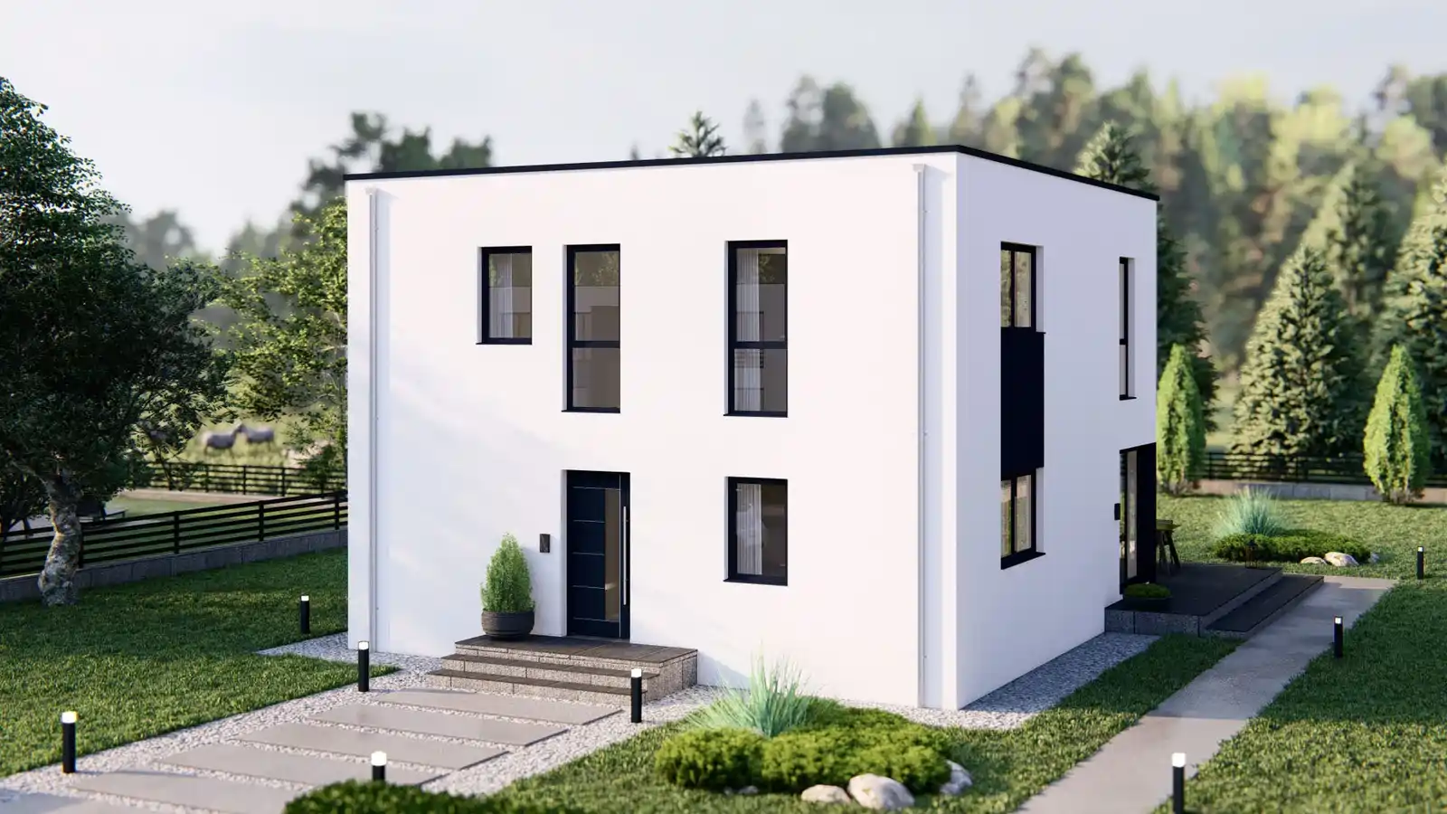 Casa prefabricada Helena vista frontal