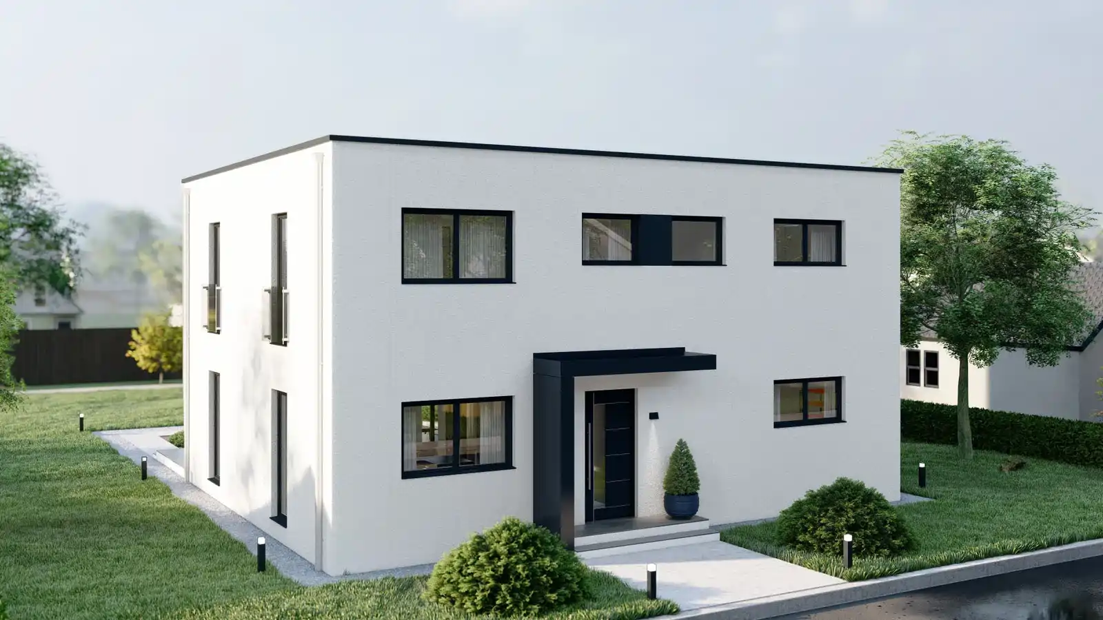 Casa prefabricada Highfield vista frontal