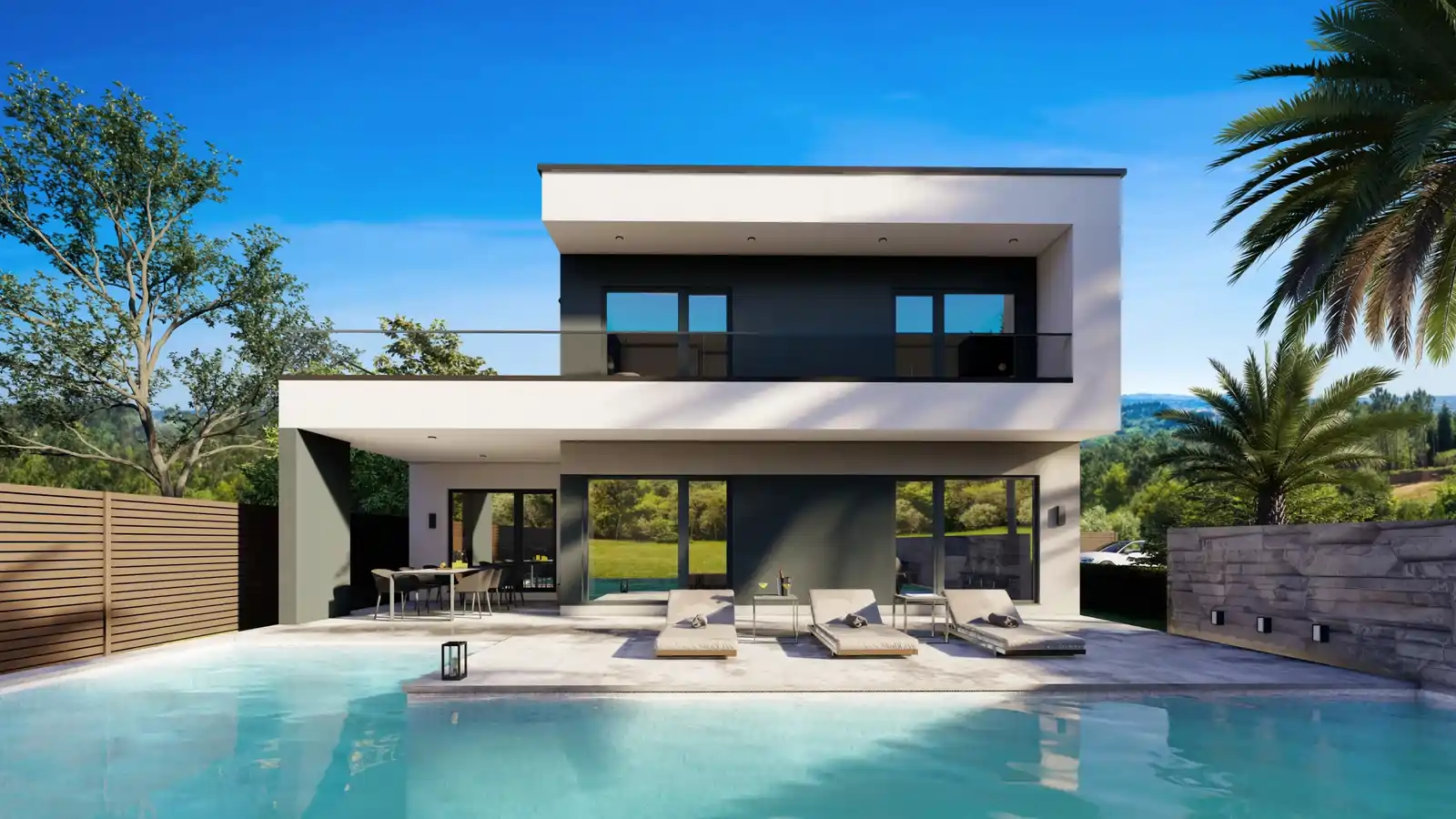 Casa prefabricada utopia 2 plantas piscina