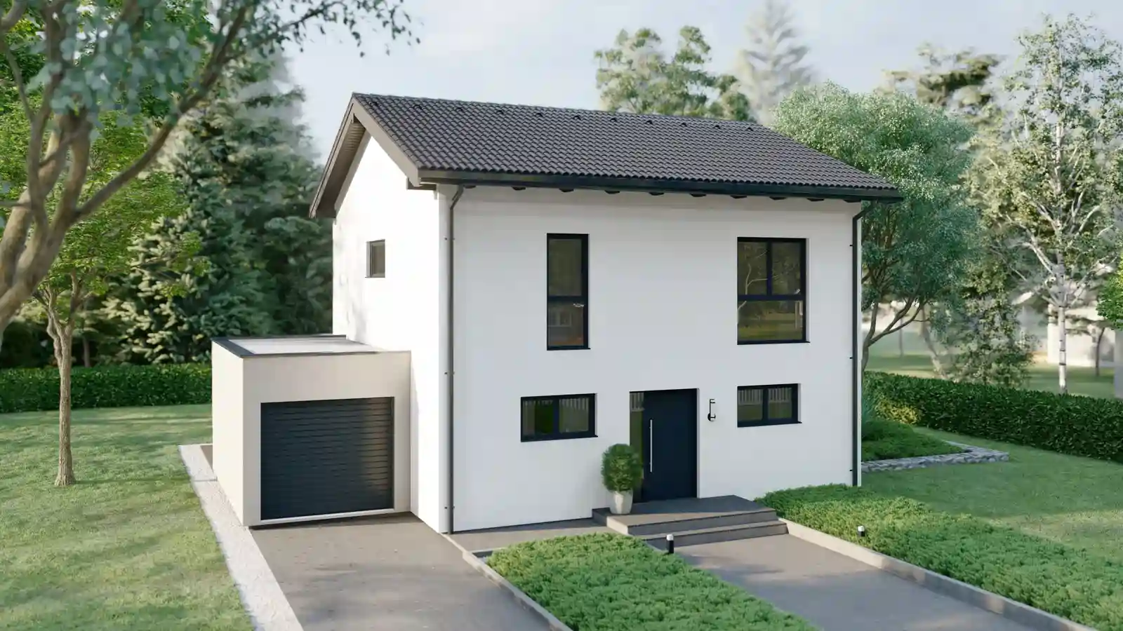 Vivienda prefabricada 2 plantas Ares frontal