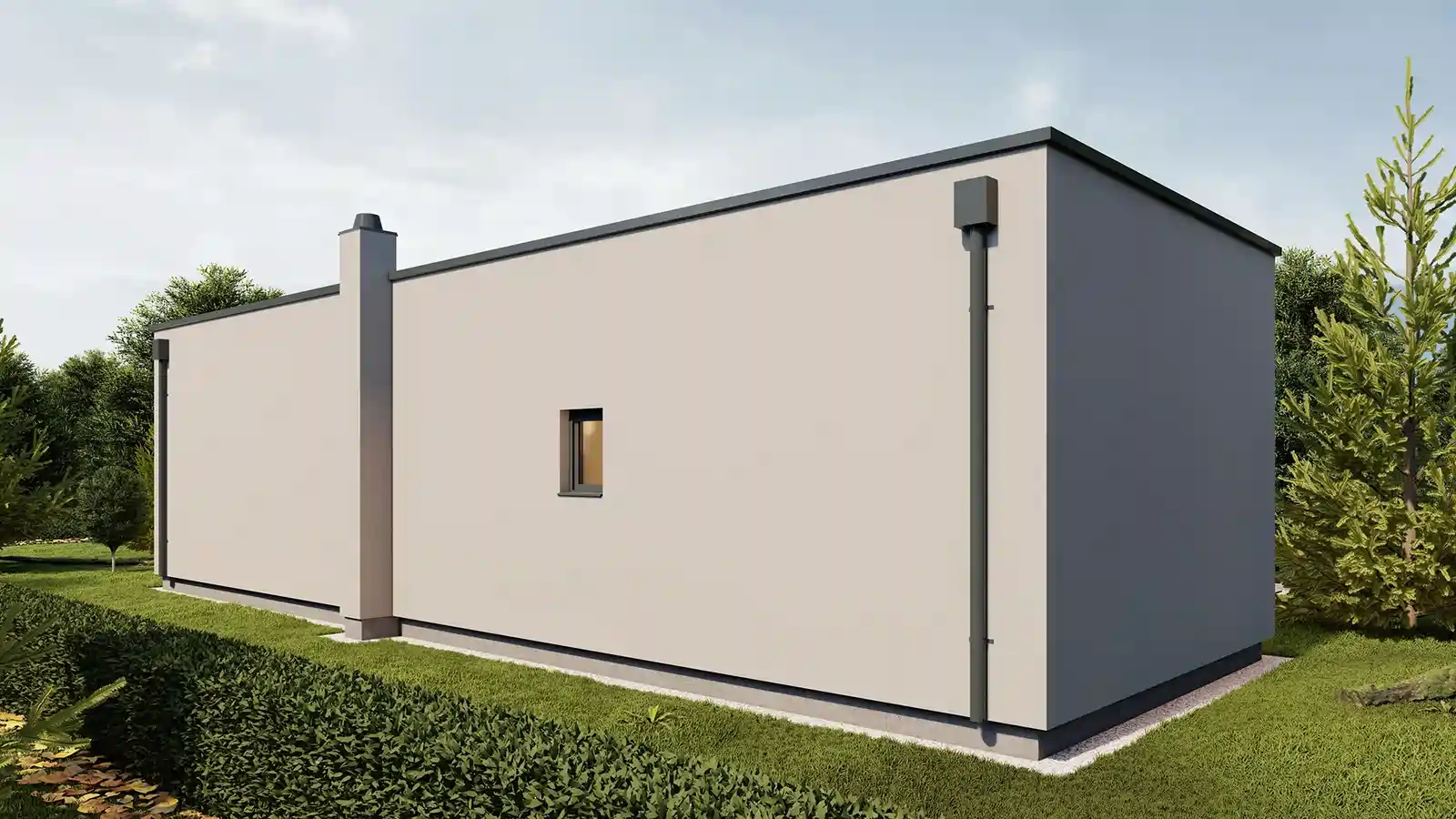 Vivienda prefabricada Brayo vista posterior