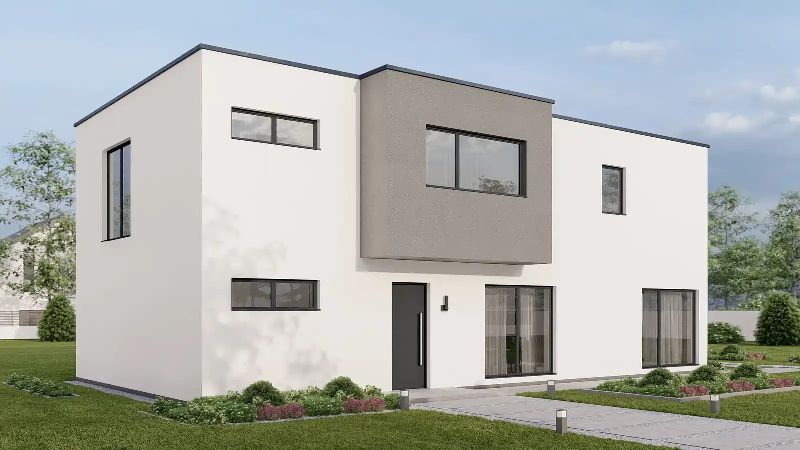 Casa Modular ecología Russett vista delantera