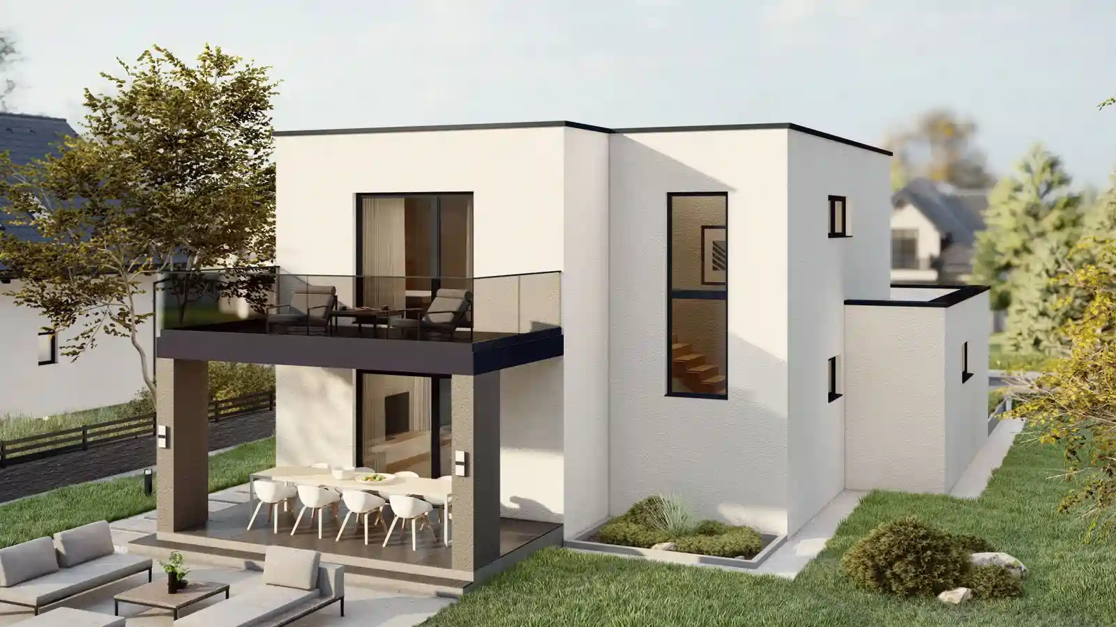 Casa ecológica sunnyside vista lateral