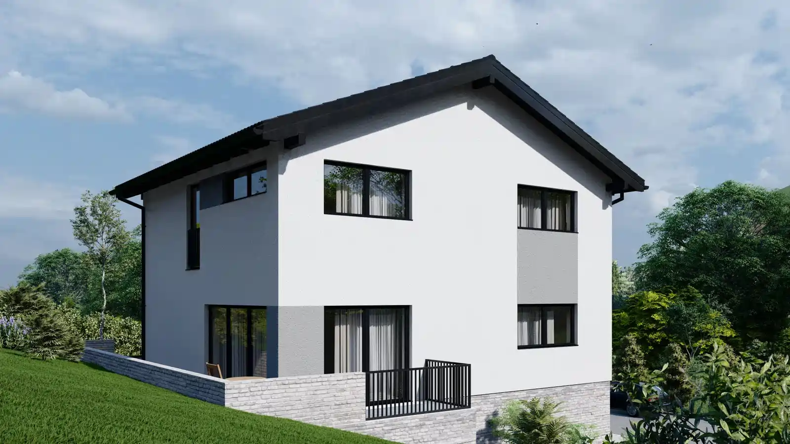 Casa modular Laurel vista lateral