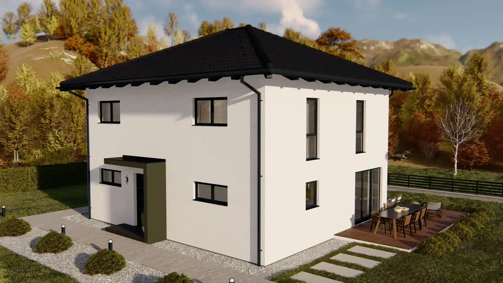 Casa modular Rosemary lateral