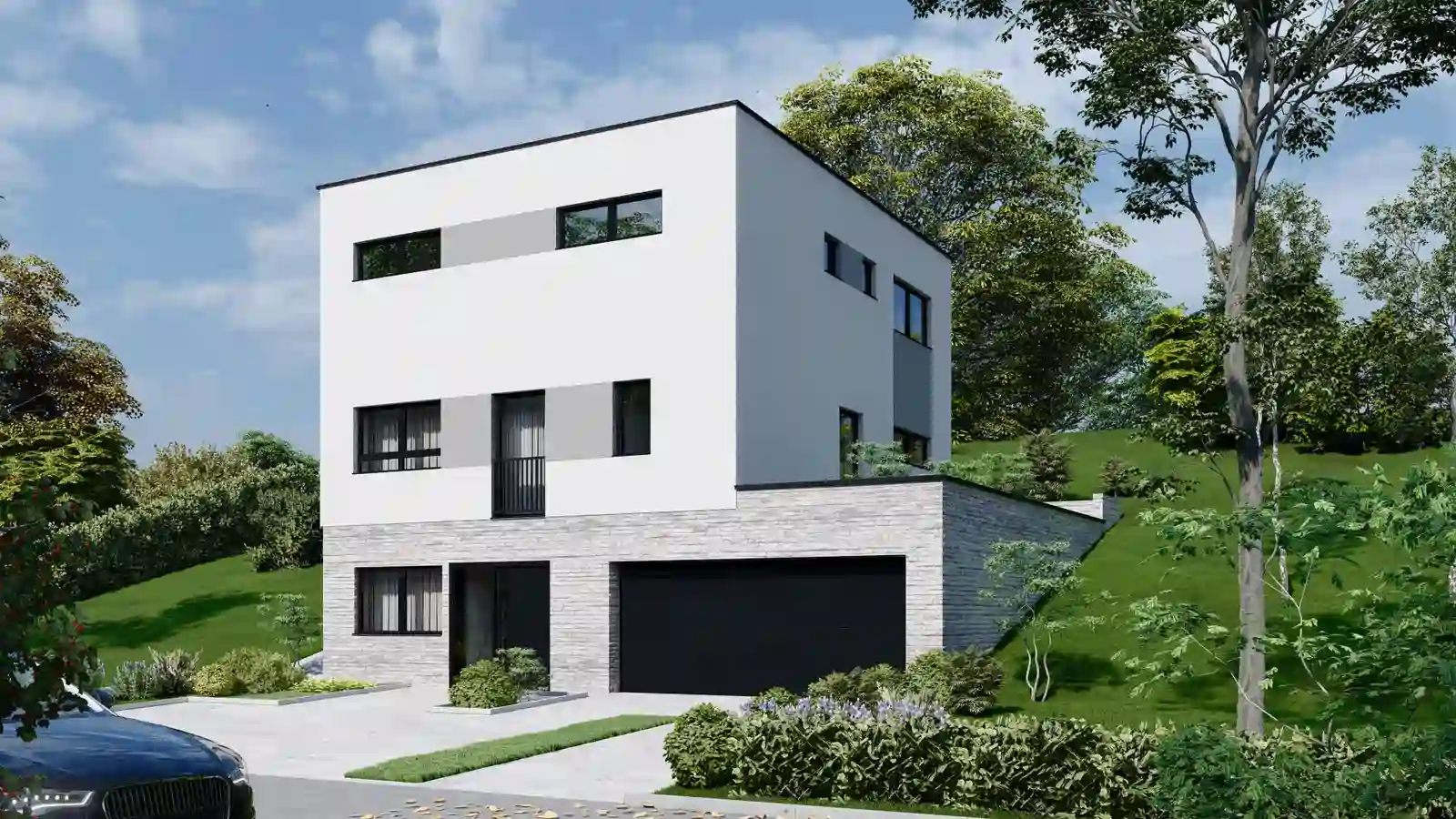 Casa modular Laurel 2 pisos frontal