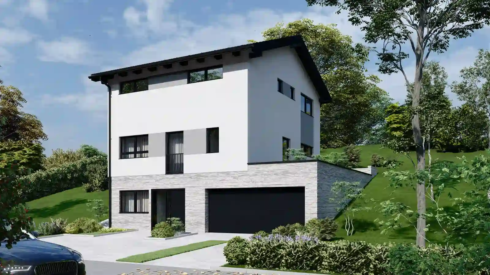Casa prefabricada Laurel vista frontal