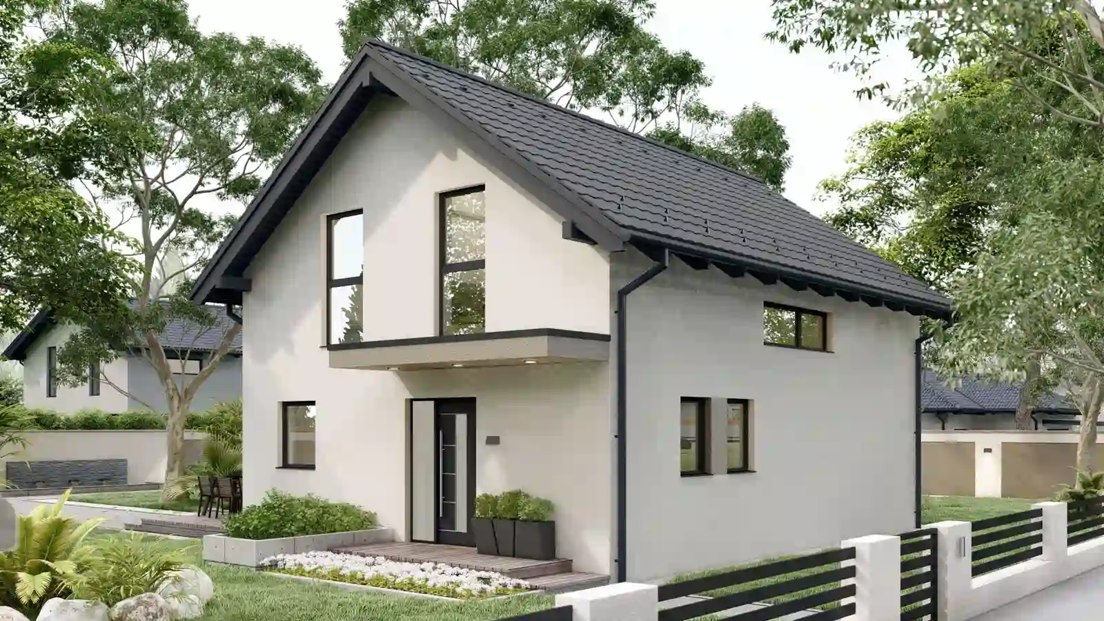 Casa prefabricada Muster House vista frontal