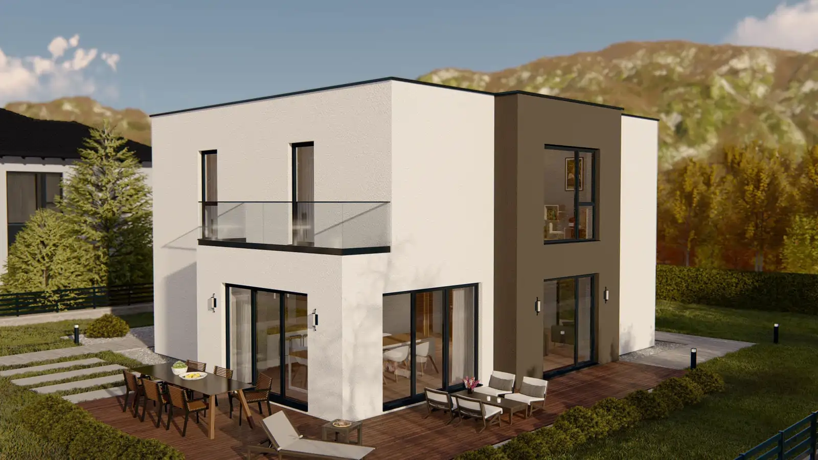Casa prefabricada Olympia vista posterior