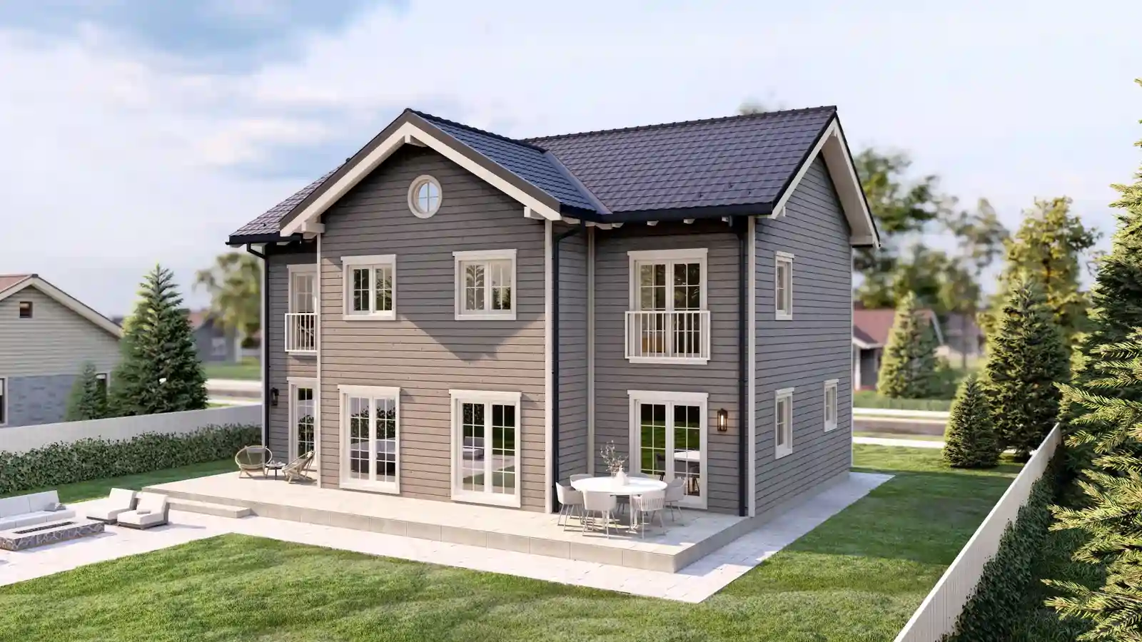 Casa prefabricada SCANDINAVIAN lateral