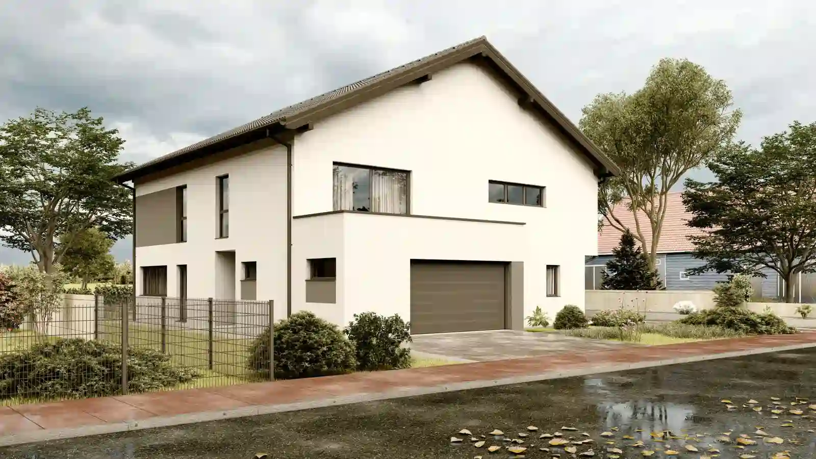 Casa prefabricada Sandweier vista frontal