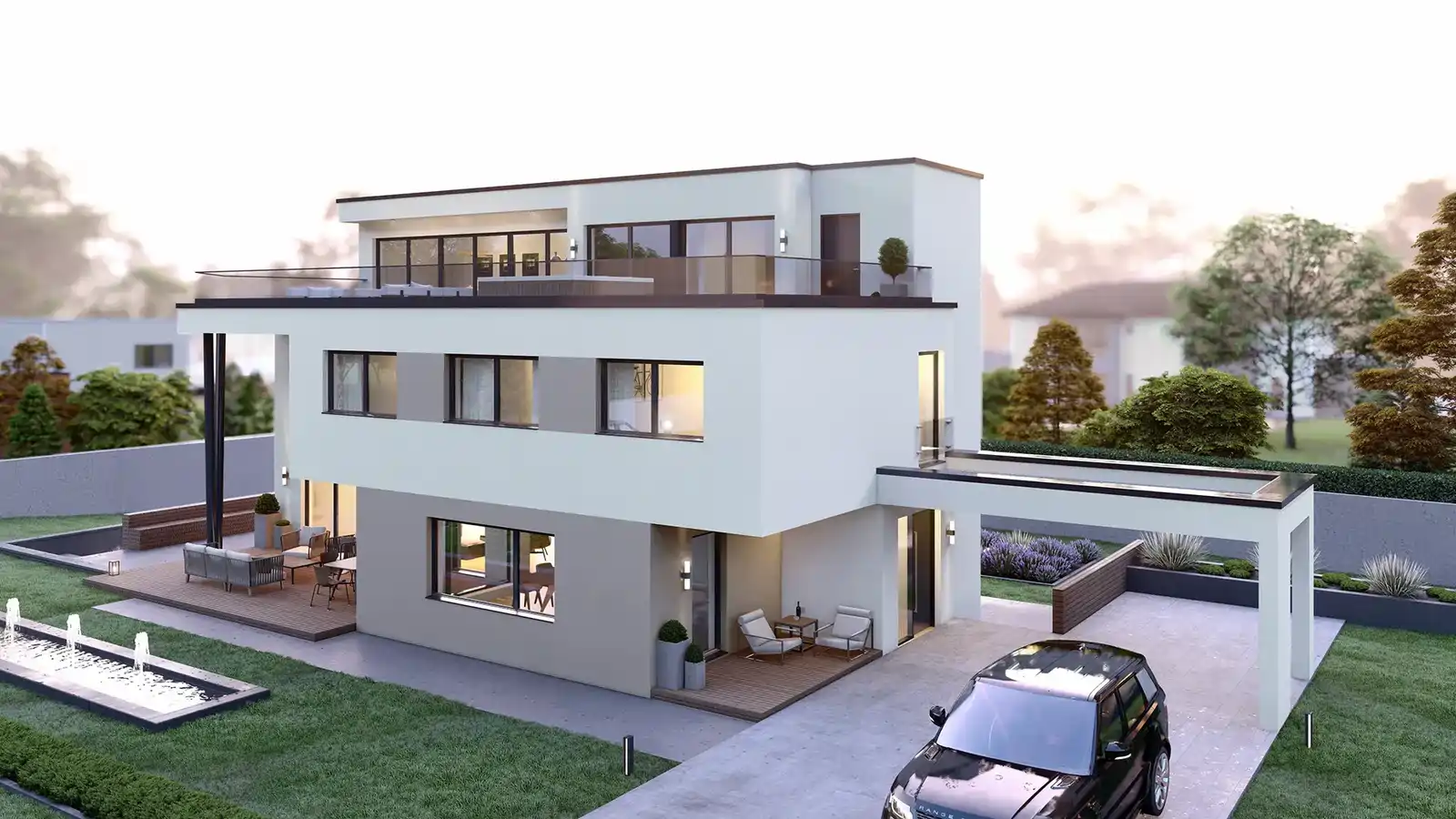 Casa prefabricada Swiss Dream vista frontal