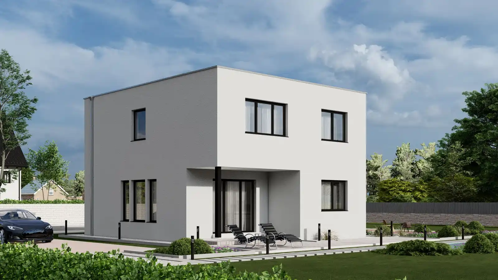 casa modular unity vista posterior