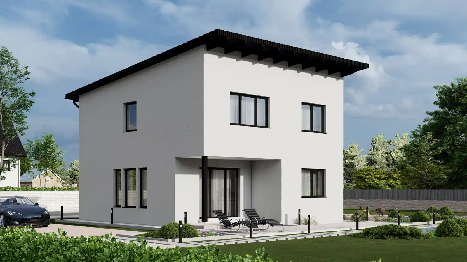 Casa prefabricada Unity lateral