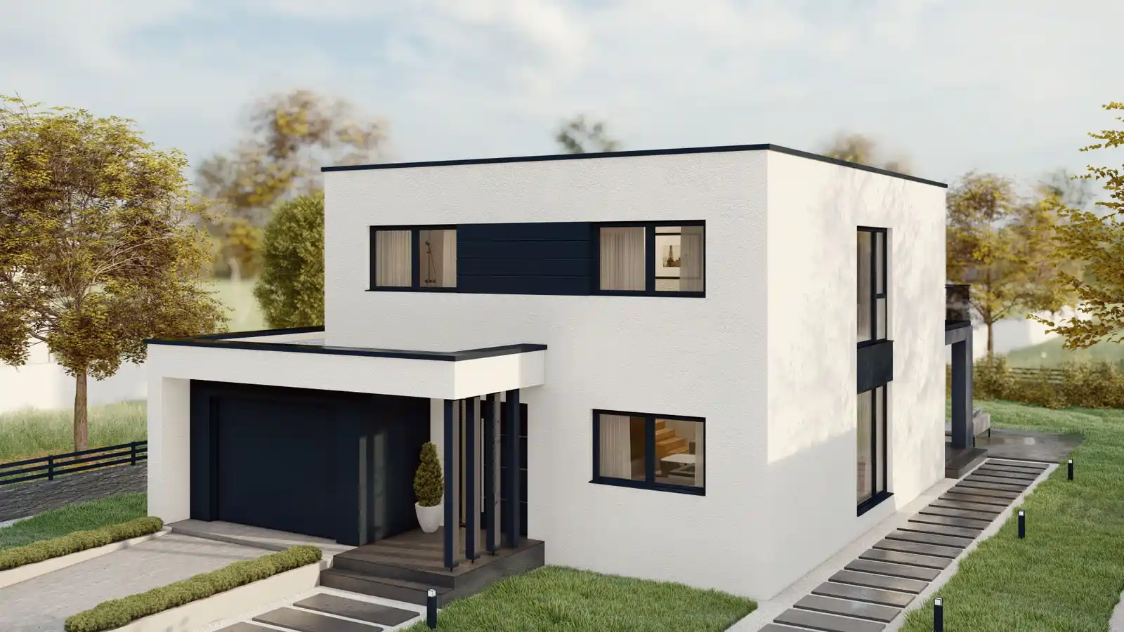 Casa prefabricada sunnyside vista delantera