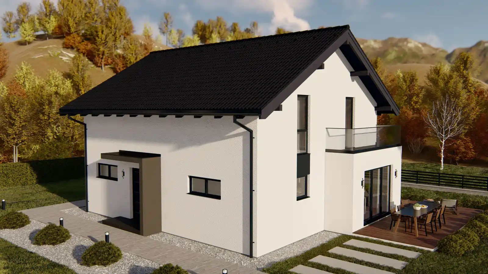 casa modular Olympia vista lateral