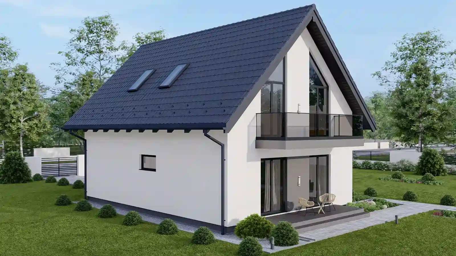 casa modular prefabricada vista delantera