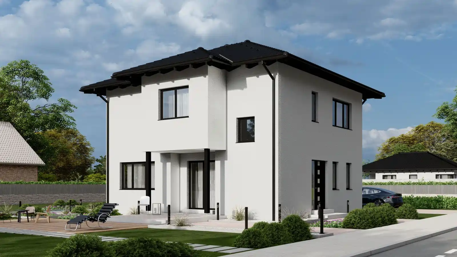 vivienda prefabricada vista delantera