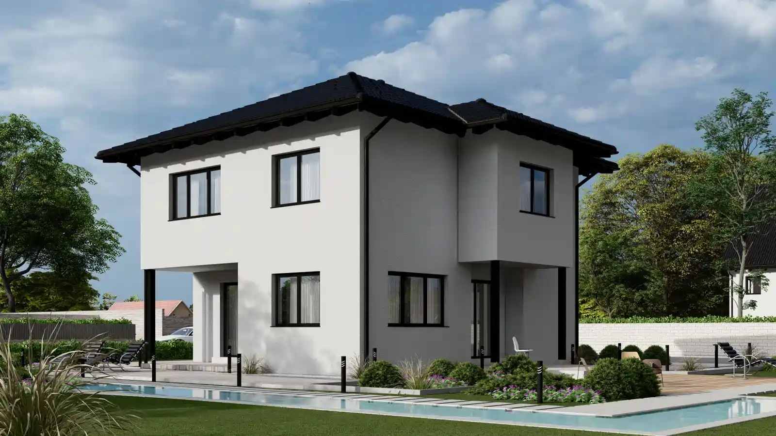 casa modular Unity vista lateral